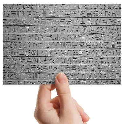 Photograph 6x4  BW - Egyptian Hieroglyphics Stone Wall  #37020 • £3.99