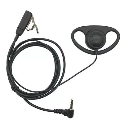 D-Shape Earpiece Headset PTT MIC Hidden For YAESU Vertex VX-1R 5R VX-110 F • £5.39