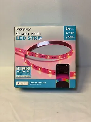 Merkury Innovations Smart Wi-Fi LED Light Strip 2m    6.6ft     New • $15