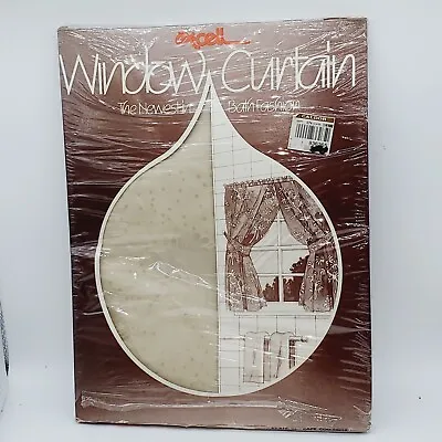 Ex-Cell Excell Plastic Window Curtain Vintage 68x45 Per Pair Bathroom Cape Cod  • $17.99