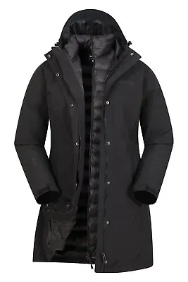 £129.99 • Buy Mountain Warehouse Womens Waterproof 3 In 1 Long Padded Jacket Ladies Coat