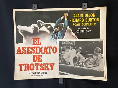 1972 ROMY SCHNEIDER  Assassination Trotsky Orig Mexican Lobby Card Poster 16 X12 • $24.99