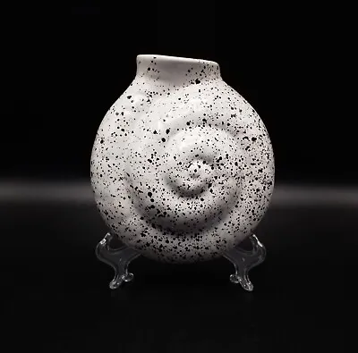 Art Pottery Speckle Glaze Hanging Wall Pocket Vase • £16.99