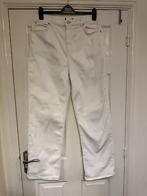 Mint Velvet Mom Jeans White Size Uk 16r New Fab • $17.67