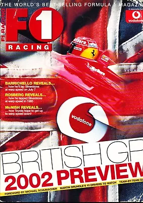 F1 Racing Magazine British GP Racing Supplement 2002 Rubens Barrichello Alan McN • £0.99