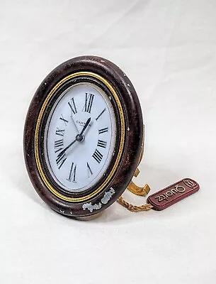 Cartier Paris Quartz 8 Day Desk Alarm Clock Swiss Made Untested Parts Repair • $231.27