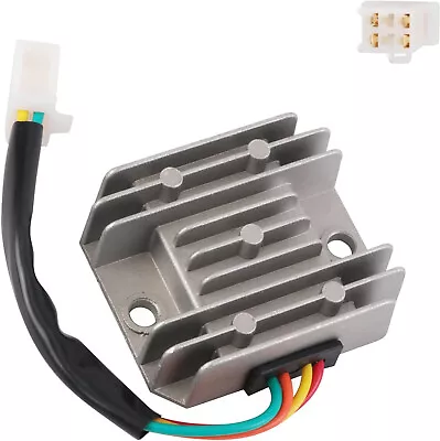 Universal 4 Wire Full  Black Motorcycle Regulator Rectifier 12V DC Bike Quad • $13.95