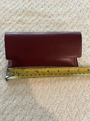 Radley London Burgundy Leather Magnetic Eyeglass/sunglass Case • $9.99