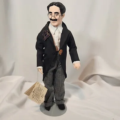 Groucho Marx Legend Series Doll With Stand 17  Effanbee Vintage 1983 • $23