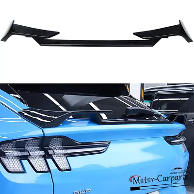 For 2021-2023 Ford Mustang Mach-E Rear Trunk Spoiler Lip Wing Gloss Black 3PCS • $99.99