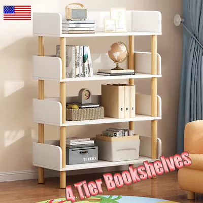 4 Tier Bookshelf Bookcase Standing Storage Ladder Shelf Rack Display Organizer • $33.66