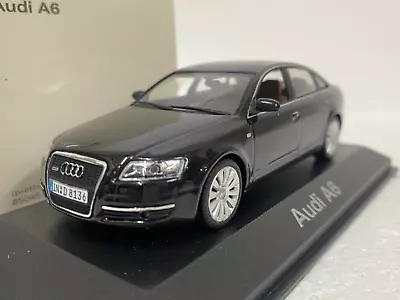 Minichamps 1:43 Audi A6 Black Metallic 2004 Diecast Scale Model Car • $68