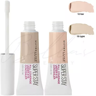 MABELLINE Superstay 24HR Full Coverage Under Eye Concealer 7ml *CHOOSE SHADE* • £4.45