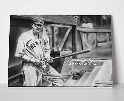 Babe Ruth Yankees Poster Or Canvas • $29.95