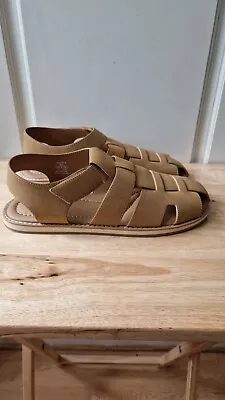 Zara Man Gladiator Sandals Size 43 Brand New With Tags!! Brown Colour • £34.99