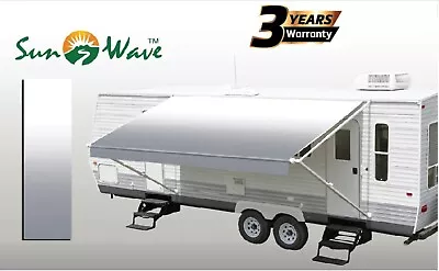 SunWave RV Awning Replacement Fabric 14' (Actual Width 13'2 ) Grey Fade • $100.95