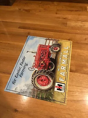 Farmall Tractor Sign Vintage International Harvester Metal • $15