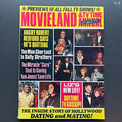 Movieland Magazine 1974 Fall Annual - Redford Tom Jones Liz Fall TV Shows • $14.98