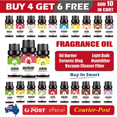 $8.25 • Buy 10ml Fragrance Oil Diffuser Burner Candle Soap Making Wax Melts Bath Oils AU