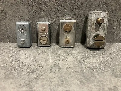Four (4) Vintage Boat Steering Cable Clamps • $10