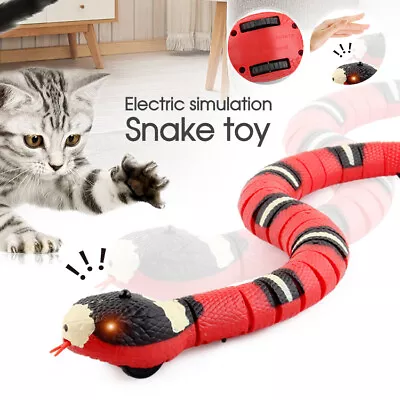 Pet Cat Toy Smart Sensing Snake Toys Cats USB Charging Electron Interactive Toy • $17.99