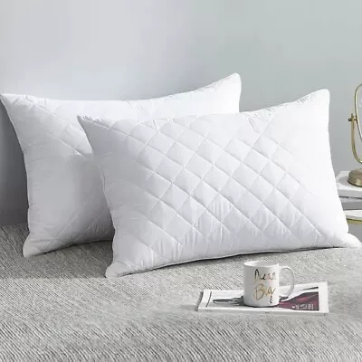 Bedbric Hotel Quality Pillows 2/4/6 Pack Soft Deluxe Anti Snoring Bedding Pillow • £31.49