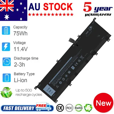 8N0T7 Battery For XPS 15 9575 2in1 Precision 5530 2in1 TMFYT P73F 75Wh • $55.99