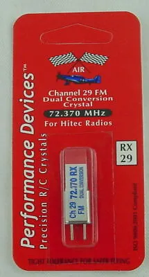 72Mhz Channel 29 Dual Conversion FM Receiver Crystal For Hitec Radios 72.370Mhz • $9.51