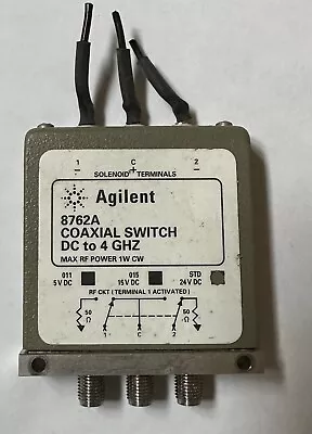 $24.99 • Buy Agilent / Keysight 8762A Coaxial Switch 4GHz 24VDC