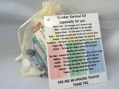 £3.49 • Buy Teacher Novelty Survival Kit Gift Keepsake Fun Present
