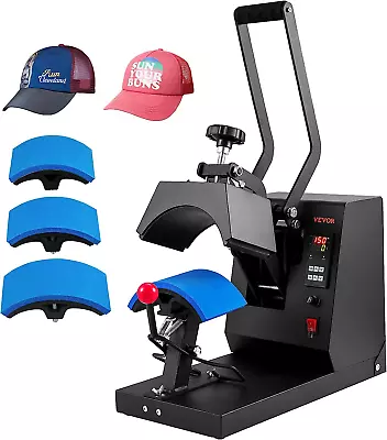 Hat Heat Press 4-In-1 Cap Heat Press Machine 6X3Inches Clamshell Sublimation T • $407.88