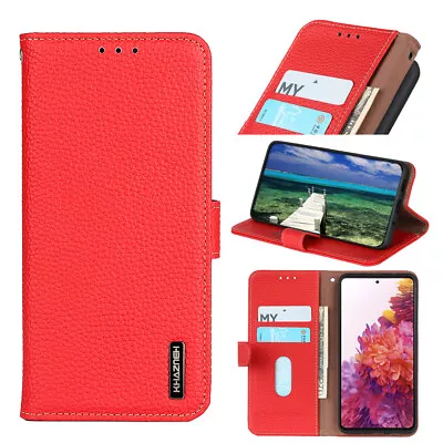 For OnePlus 11/10/9/T/Pro Luxury Calf Leather Flip Wallet Case With Stand • $39.59