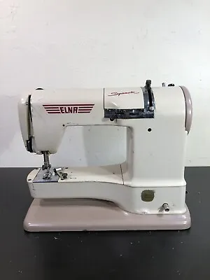 Vintage ELNA SUPERMATIC 722010 SEWING MACHINE  * AS-IS ** UNTESTED • $49.99