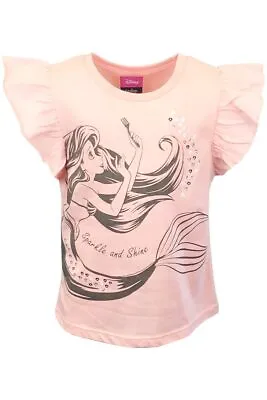 New Girls Disney Princess Little Mermaid Ariel T-shirt/top.2-33-4 Or 4-5years. • £5.95