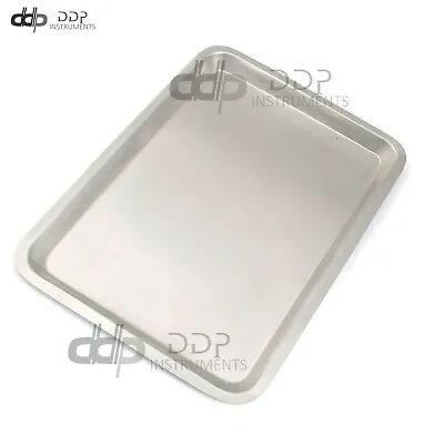 NEW MAYO STAND STAINLESS STEEL INSTRUMENT TRAY MEDICAL TATTOO 19  X 12.5 X 5/8  • $29.80
