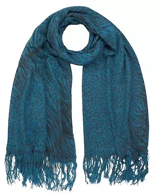 Leopard & Zebra Animal Winter Scarf Warm Knitted For Women • £11.99