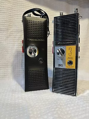  VINTAGE Radio Shack Realistic TRC-99C Portable Handheld Walkie Talkie Pair • $19.99