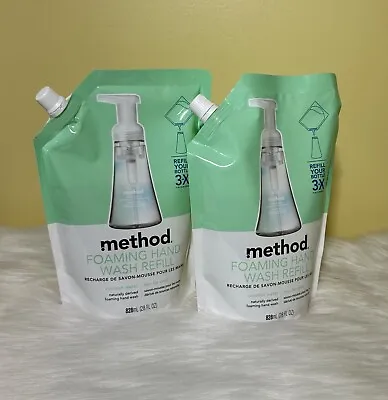 Method Foaming Hand Soap Refill COCONUT WATER Scent 28 Oz Lot Of 2. • $17.99