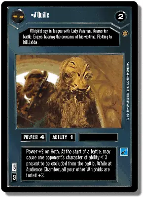 £0.99 • Buy Star Wars CCG Rare Card: Jabba's Palace - J'QUILLE