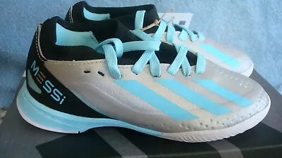 Adidas X Crazyfast Messi.3 Turf Soccer Shoes Silver Metallic Kids Size 10.5 NEW • $47.50