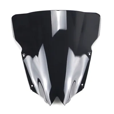 Black Motorcycle Windshield Windscreen For Yamaha YZF R6 2008-2016 Double Bubble • $26.85