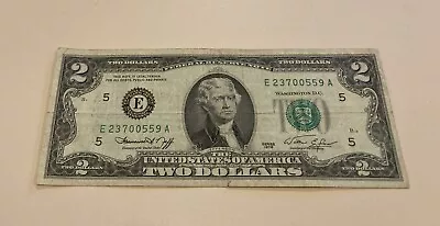 One 2 Dollars Federal Reserve Note P#461 Series 1976 - E (Richmond) - COPE • $4.50