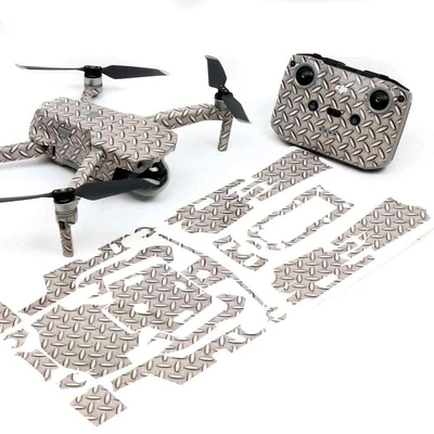 $37.50 • Buy Diamond Plate Drone Skin Wrap Stickers Decal For DJI Mavic Air 2
