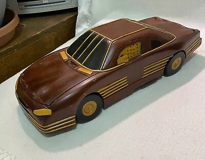 Wooden Pace Car Handmade Art Race Car Vtg Folk Art • $25