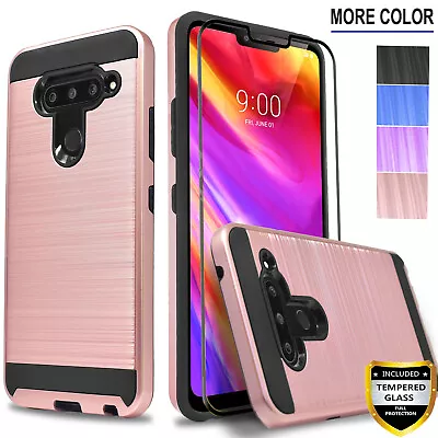 For LG V50 V40 ThinQ Phone Case Shockproof Cover+ Tempered Glass Protector • $13.57