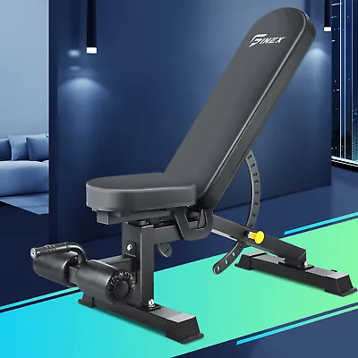 Finex Weight Bench FID Bench Flat Incline Decline Press Commercial Gym • $209.90