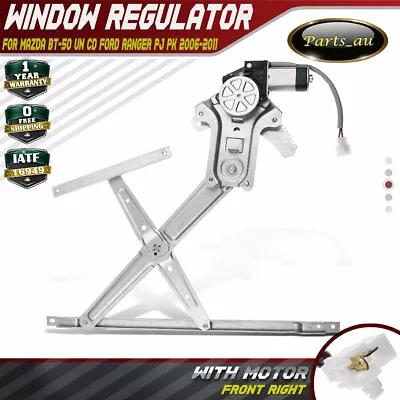 Window Regulator With Motor Front Right For Mazda BT-50 Ford Ranger 2006-2011 • $55.99