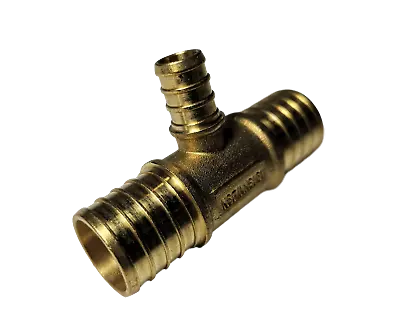 10 Pieces 1  X 1  X 1/2  Pex Tee Brass Crimp Fittings - Pex B Pipe Lead Free • $25.97