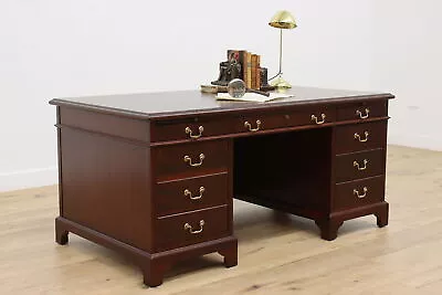 Traditional Office Library Vintage Walnut Desk File Drawer #47379 • $1975