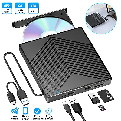 External CD DVD Drive Disc USB 3.0 Player Burner Writer Slim For Laptop PC Mac • $23.98